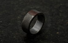 bague contemporaine bois