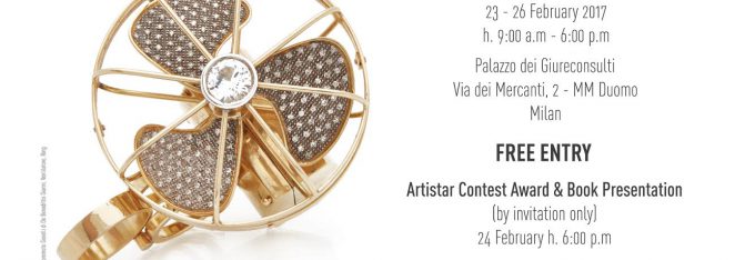 Artistar Jewels international contemporary jewellery during the Milan Fashion Week