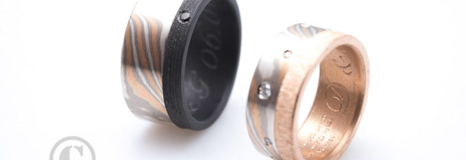 alliances mokume gane création Cbijoux